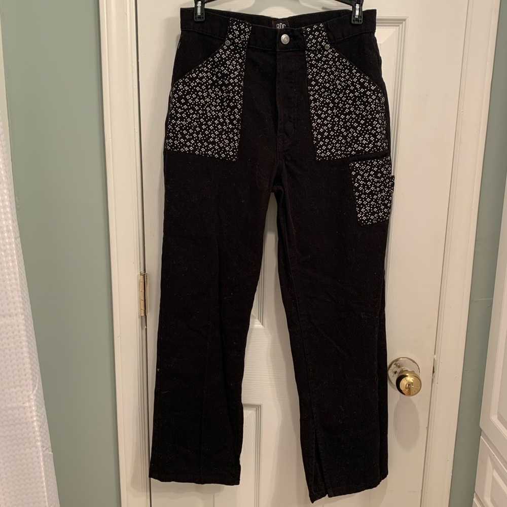 Black with print jeans